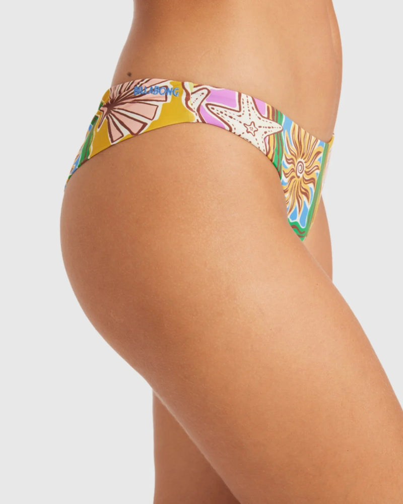 Load image into Gallery viewer, Billabong Women's Heat Dream Tanga Bikini Bottom Multi 24O234509-MUL
