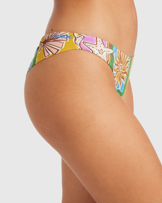 Billabong Women's Heat Dream Tanga Bikini Bottom Multi 24O234509-MUL