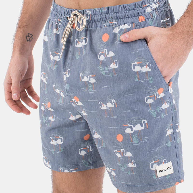 Load image into Gallery viewer, Hurley Men&#39;s Phantom Naturals Cannonball Volley 17&quot; Boardshorts Grey MBS0011880-H4053
