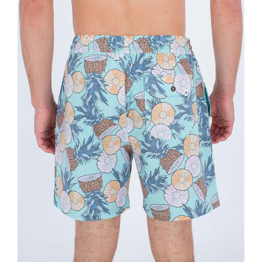 Hurley Men's Phantom Naturals Cannonball Volley 17" Boardshorts Pineapple MBS0011880-H363