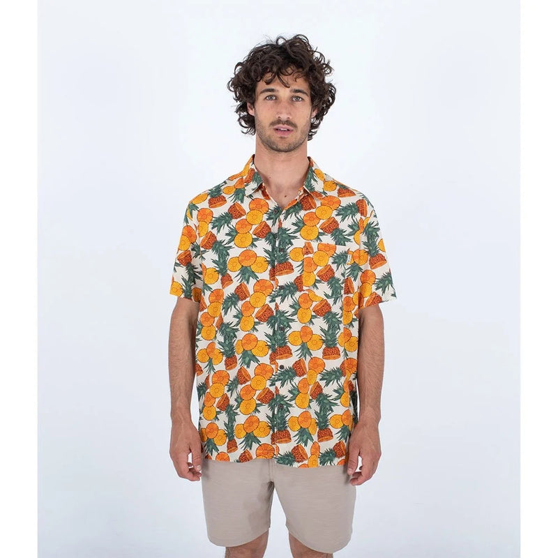 Load image into Gallery viewer, Hurley Men&#39;s Rincon Shirt Pineapple MVS0005160-H723
