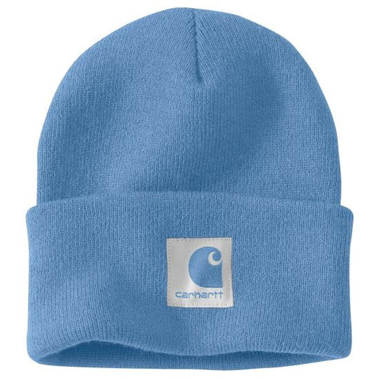 Carhartt Unisex Lined Cuffed Beanie Workwear Blue 107248-HW8