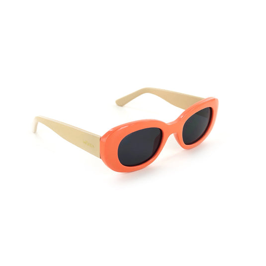 Moken Unisex Ivy Sunglasses Orange/Brown MKNI07-CRL-BRW