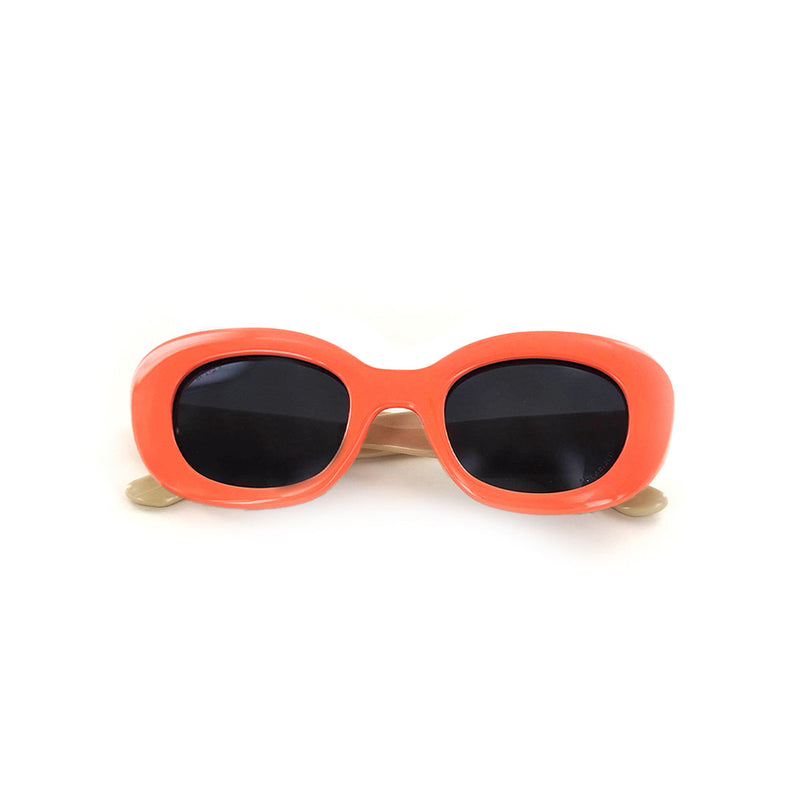 Load image into Gallery viewer, Moken Unisex Ivy Sunglasses Orange/Brown MKNI07-CRL-BRW
