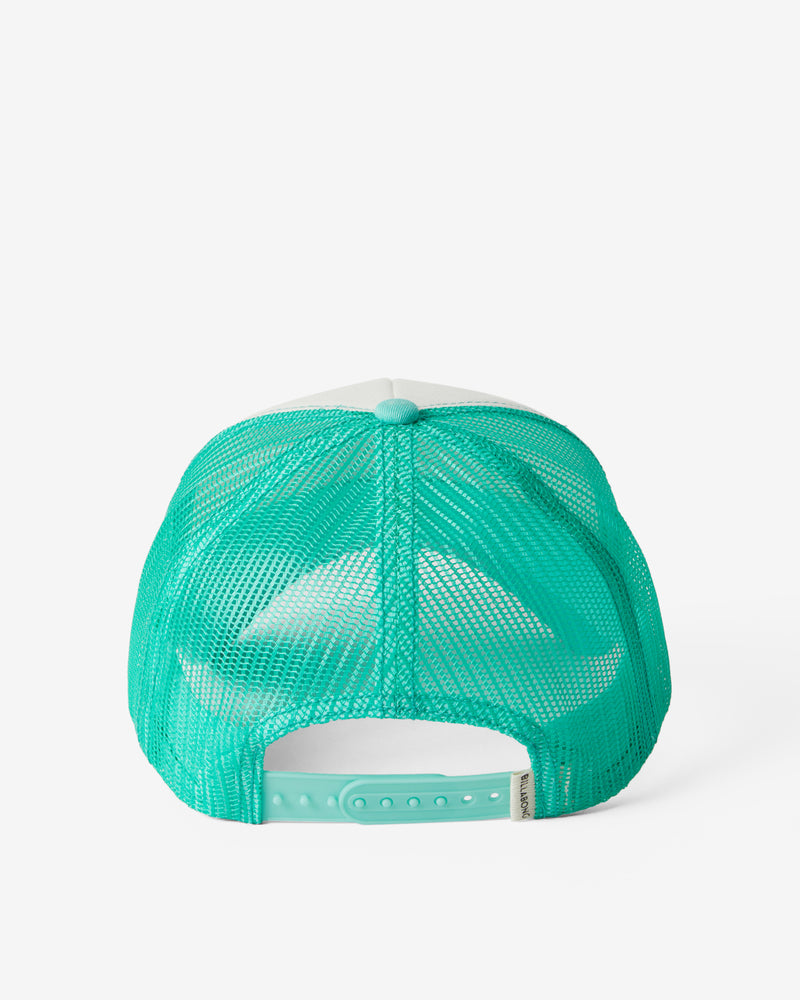 Load image into Gallery viewer, Billabong Women&#39;s Aloha Forever Trucker Cap Bright Lagoon JAHWQBAL-GLC0

