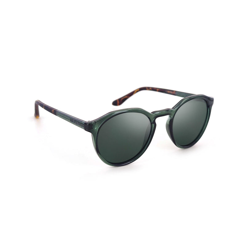 Load image into Gallery viewer, Moken Unisex Leon Grande Sunglasses Khaki/Green MKNH15-KKI-GRN
