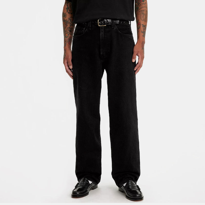 Load image into Gallery viewer, Levi's Men's 568 Loose Straight Jeans Welcome To The Rodeo Black 290370066
