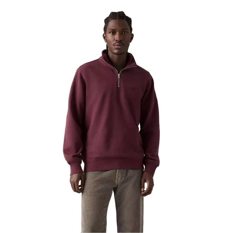 Load image into Gallery viewer, Levi's Men's Original Housemark Quarter-Zip Pullover Red A86060021
