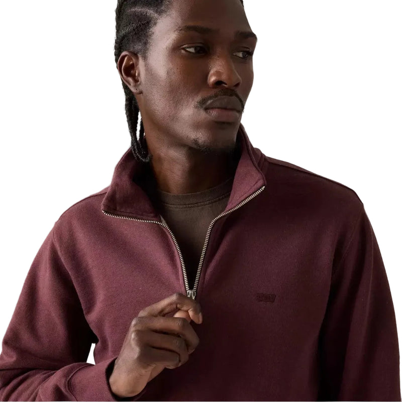 Load image into Gallery viewer, Levi's Men's Original Housemark Quarter-Zip Pullover Red A86060021
