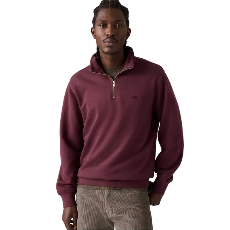 Load image into Gallery viewer, Levi's Men's Original Housemark Quarter-Zip Pullover Red A86060021
