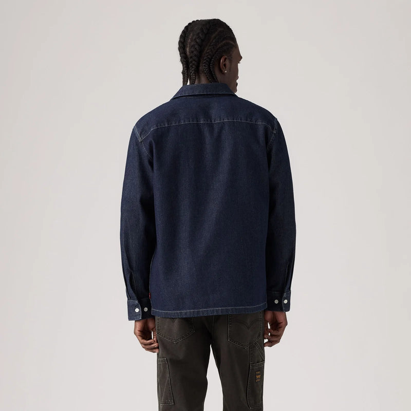 Load image into Gallery viewer, Levi's Men's Long-Sleeve Worker Shirt Navy 003O20012
