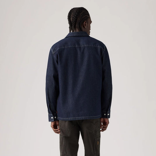 Levi's Men's Long-Sleeve Worker Shirt Navy 003O20012