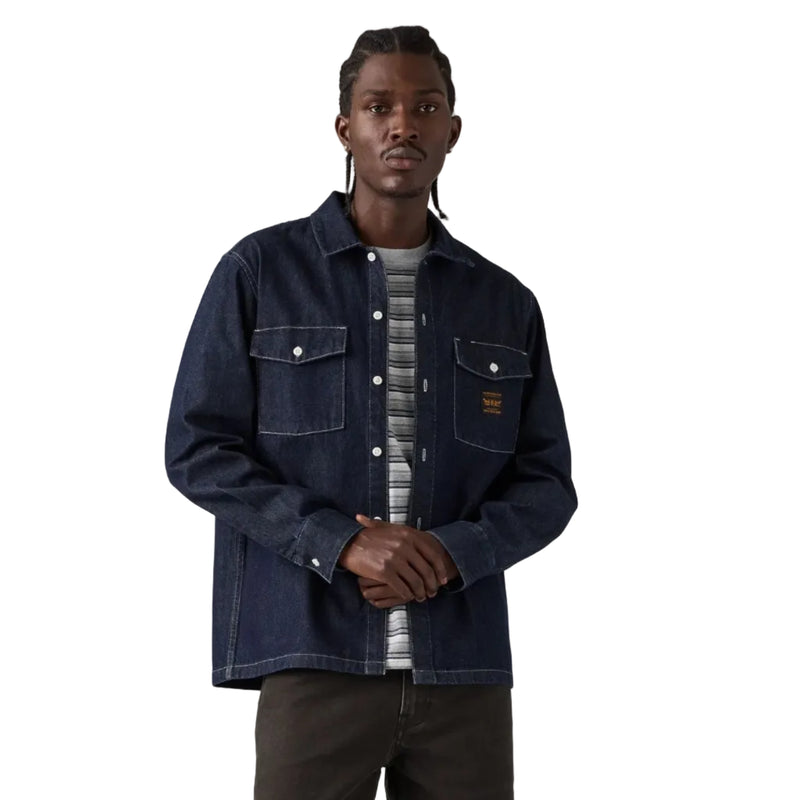 Load image into Gallery viewer, Levi's Men's Long-Sleeve Worker Shirt Navy 003O20012
