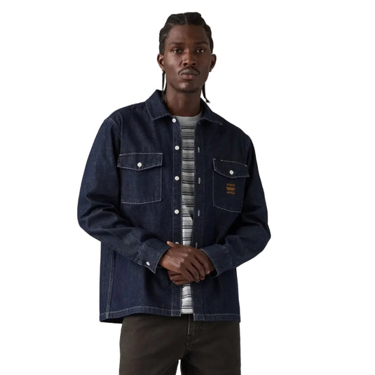 Levi's Men's Long-Sleeve Worker Shirt Navy 003O20012