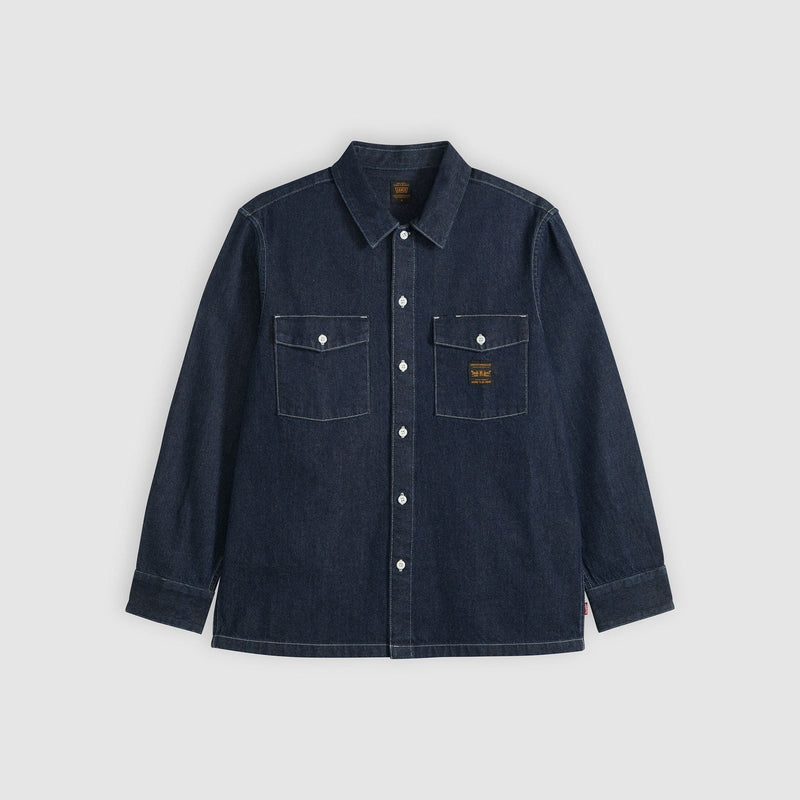 Load image into Gallery viewer, Levi's Men's Long-Sleeve Worker Shirt Navy 003O20012
