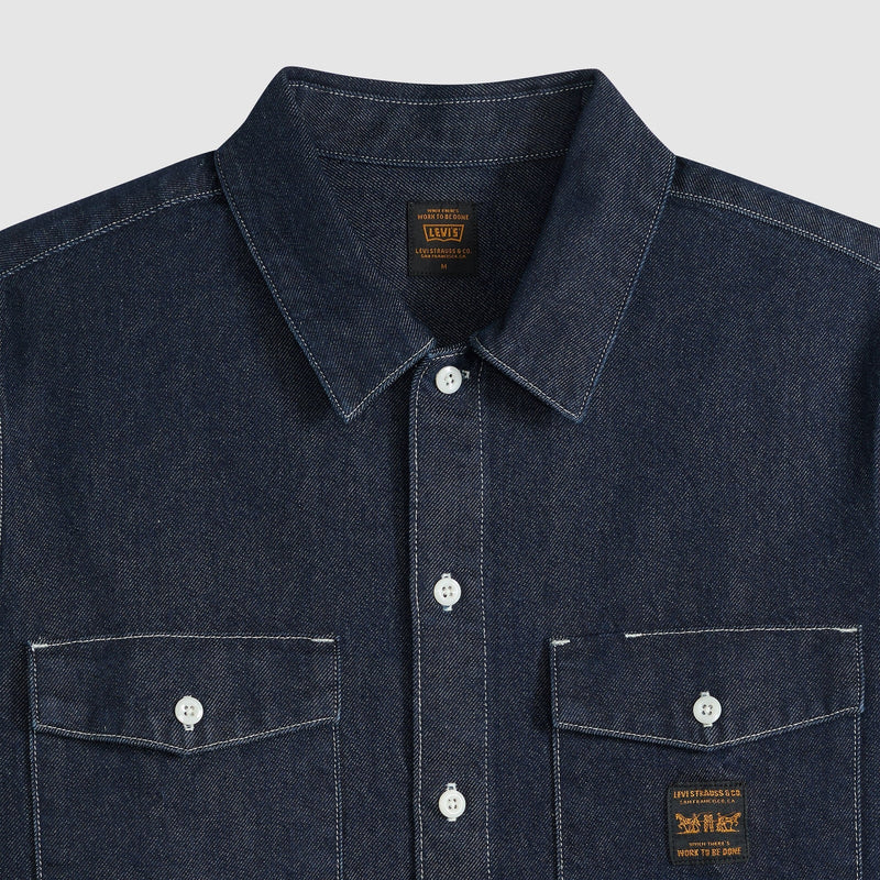 Load image into Gallery viewer, Levi's Men's Long-Sleeve Worker Shirt Navy 003O20012
