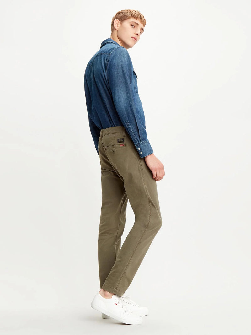 Load image into Gallery viewer, Levi's Men's Xx Chino Standard Taper Garment Dye Pants Bunker Olive 171960001
