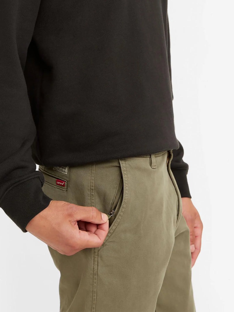 Load image into Gallery viewer, Levi's Men's Xx Chino Standard Taper Garment Dye Pants Bunker Olive 171960001
