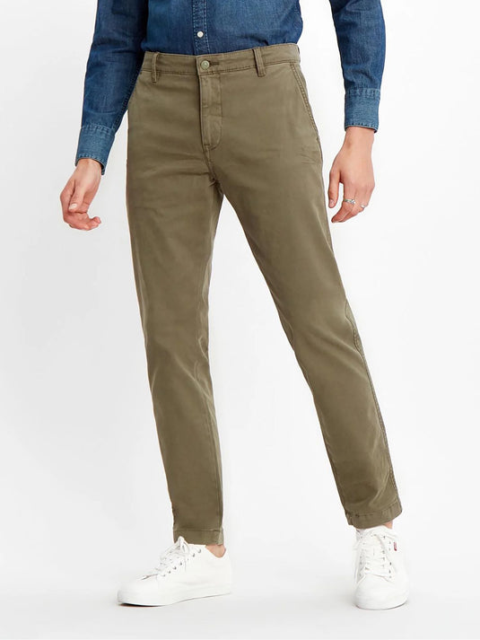 Levi's Men's Xx Chino Standard Taper Garment Dye Pants Bunker Olive 171960001