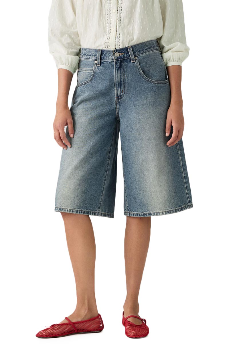 Load image into Gallery viewer, Levi's Women's Super Baggy Jorts Denim Shorts Hazy Times 005DT0002
