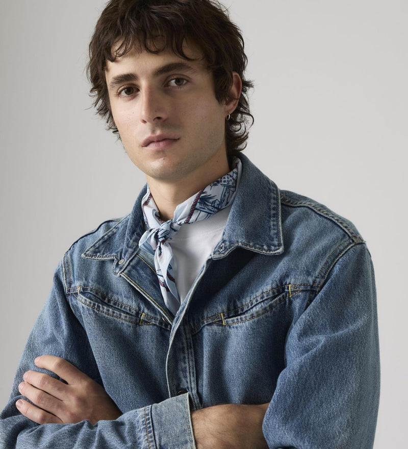 Load image into Gallery viewer, Levi's Men's M'S Bandana Saddleman Western Blue 005CX0001
