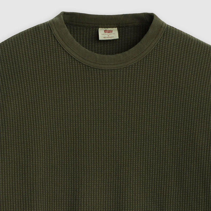Load image into Gallery viewer, Levi's Men's Long-sleeve Relaxed Thermal Garment Dye Rosin Green 009NP0006
