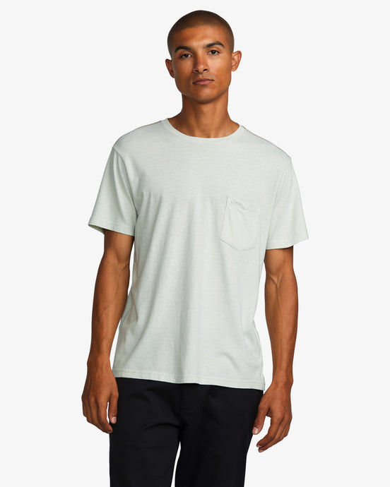 RVCA Men's PTC 2 Pigment T-Shirt Green Tea M437VRPT_GRT