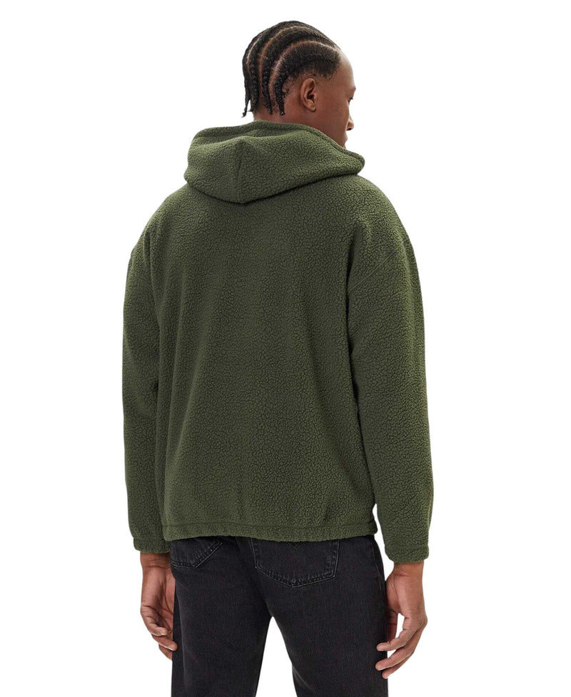 Load image into Gallery viewer, Levi's Men's Cozy Up Sherpa Hoodie Duffel Bag Green A10340029
