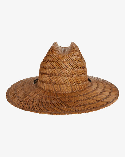Billabong Men's Tides Straw Lifeguard Hat Brown MAHW1BTI-BRN