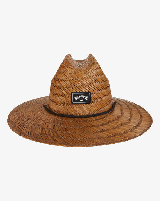 Billabong Men's Tides Straw Lifeguard Hat Brown MAHW1BTI-BRN