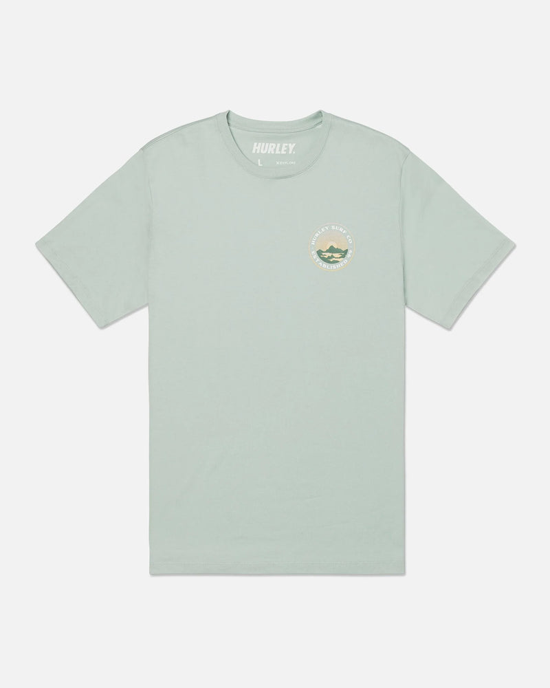 Load image into Gallery viewer, Hurley Men&#39;s Everyday Explore Range T-Shirt Muted Aloe MTS0039310-H3015
