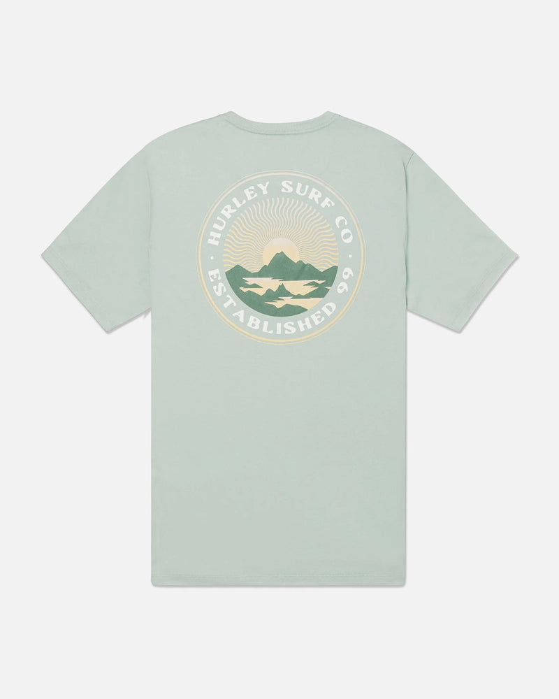 Load image into Gallery viewer, Hurley Men&#39;s Everyday Explore Range T-Shirt Muted Aloe MTS0039310-H3015
