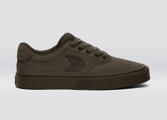 Cariuma Men's Naioca Pro Suede And Canvas Ivory Logo Shoes All Teak 511707O23-M095