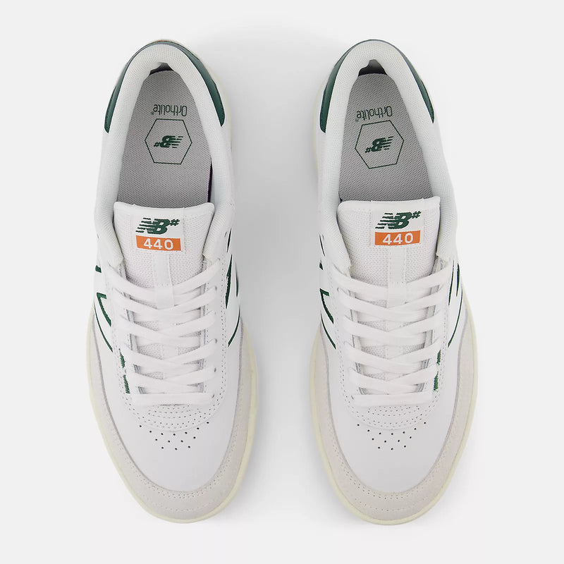 Load image into Gallery viewer, New Balance Men&#39;s Numeric 440 V2 White/Forest Green NM440WGR
