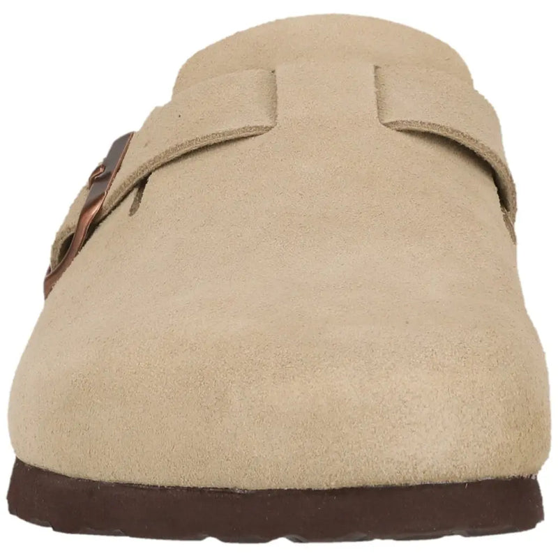 Load image into Gallery viewer, Nou Women's Leather Corwin Cork Clog Timber Wolf NOU264437-3027
