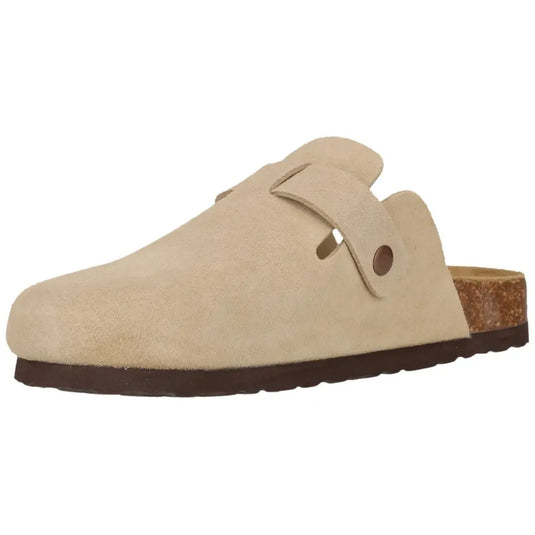 Nou Women's Leather Corwin Cork Clog Timber Wolf NOU264437-3027