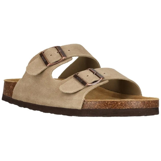 Nou Women's Cosimo Leather Cork Sandal Timber Wolf NOU264439-3027