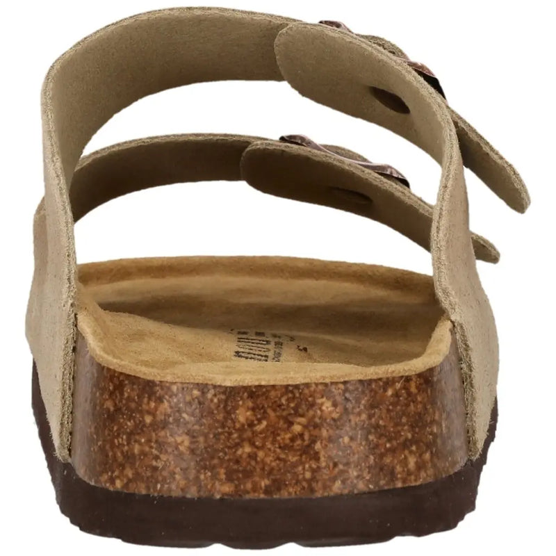 Load image into Gallery viewer, Nou Women's Cosimo Leather Cork Sandal Timber Wolf NOU264439-3027
