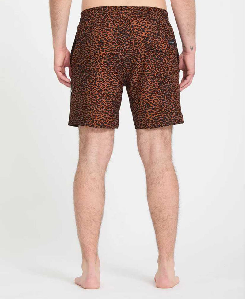 Load image into Gallery viewer, Volcom Men's Melange Trunk 17" Boardshort Brown Horn A2512613_BRH
