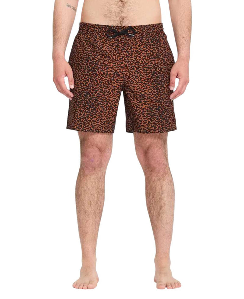 Load image into Gallery viewer, Volcom Men's Melange Trunk 17" Boardshort Brown Horn A2512613_BRH
