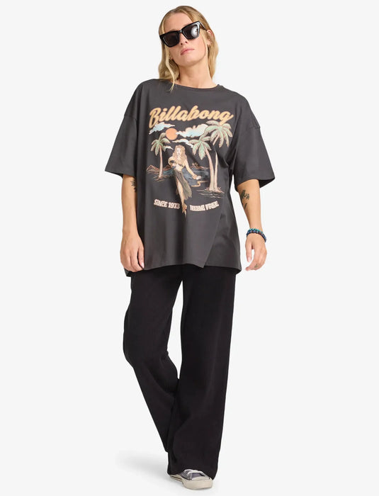 Billabong Women's My Sunny Girl T-shirt Off Black EBJZT00477