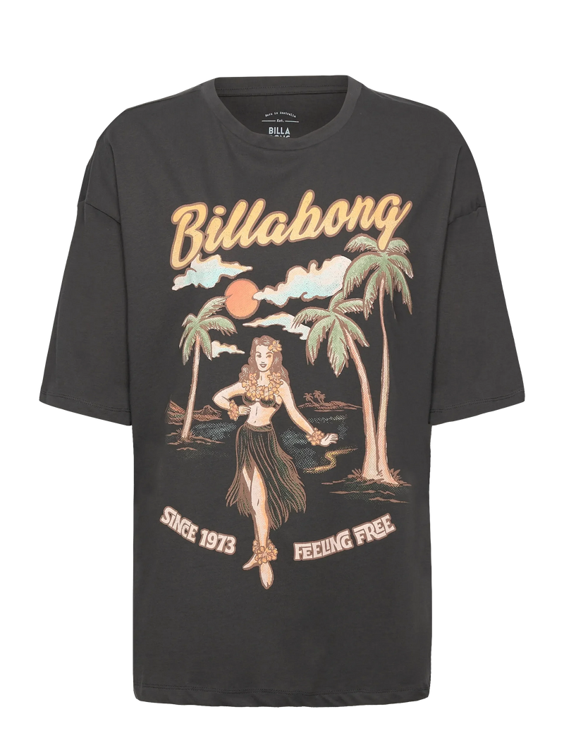 Load image into Gallery viewer, Billabong Women's My Sunny Girl T-shirt Off Black EBJZT00477
