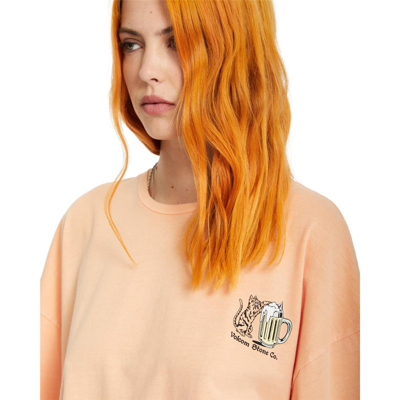 Load image into Gallery viewer, Volcom Women&#39;s My Guys Pale Peach T-Shirt B3512513_PCH
