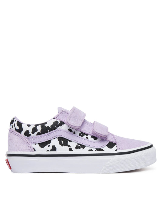 Vans Kids Old Skool V Shoes (4-8 years) Cow Soft Purple VN000CYDGRG
