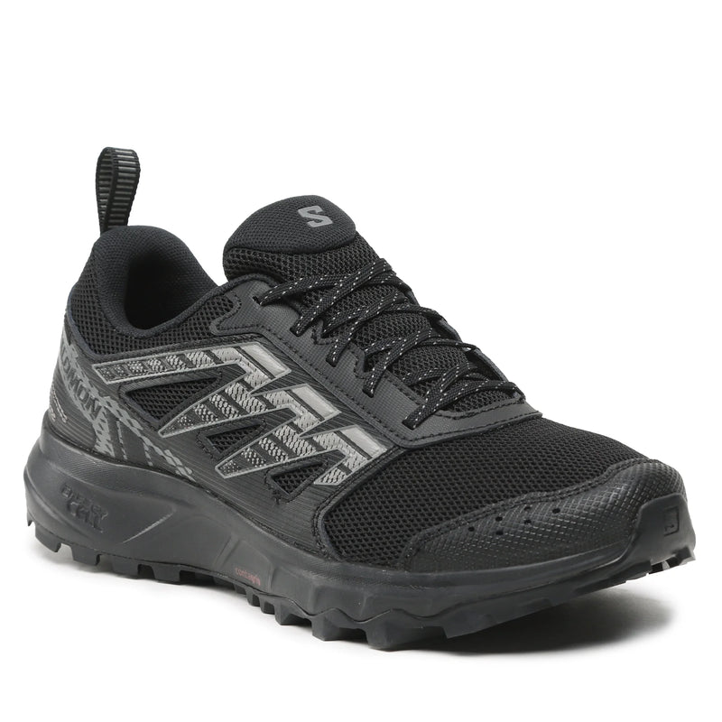 Load image into Gallery viewer, Salomon Men&#39;s Wander Gore-Tex Trail Shoes Black/Pewter/Frost Gray L471484
