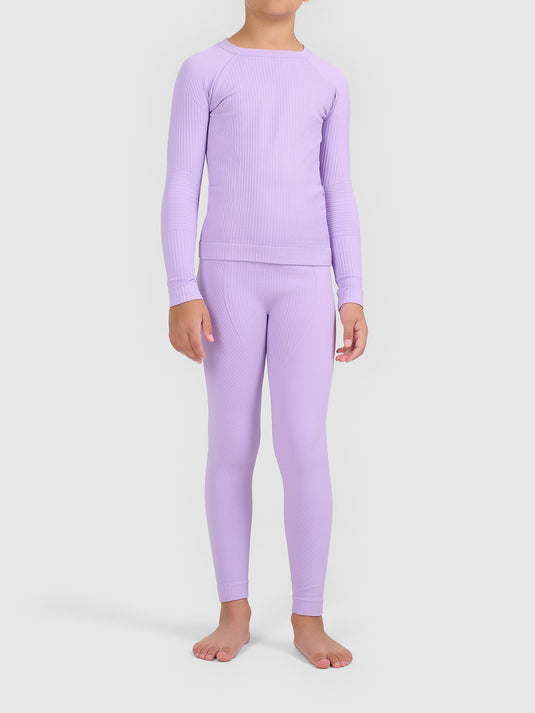4F Kid's Seamless Thermal Underwear Set Purple 4FJWAW26USEAF299-52S