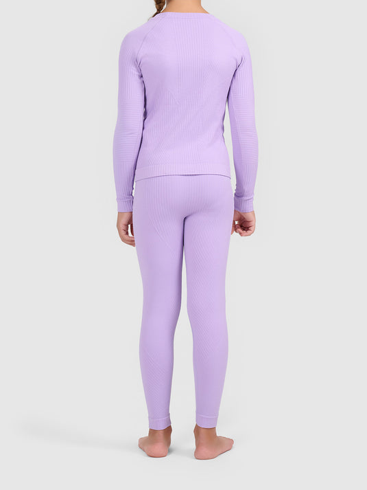 4F Kid's Seamless Thermal Underwear Set Purple 4FJWAW26USEAF299-52S