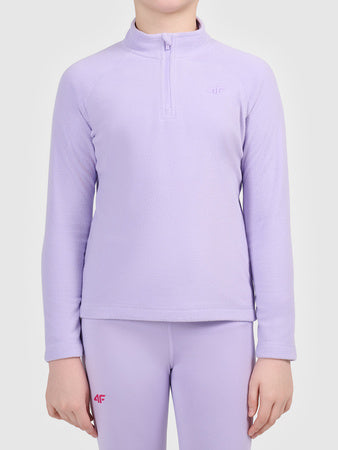 Load image into Gallery viewer, 4F Kid's Lightweight Thermal Fleece Purple 4FJWAW26UFLEF089-52S
