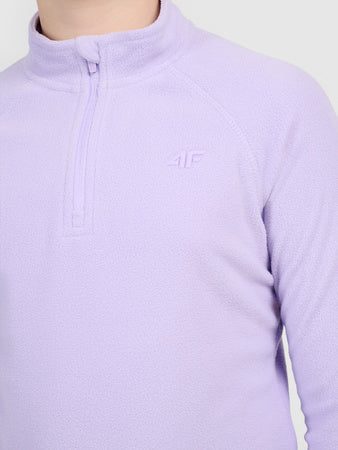Load image into Gallery viewer, 4F Kid's Lightweight Thermal Fleece Purple 4FJWAW26UFLEF089-52S
