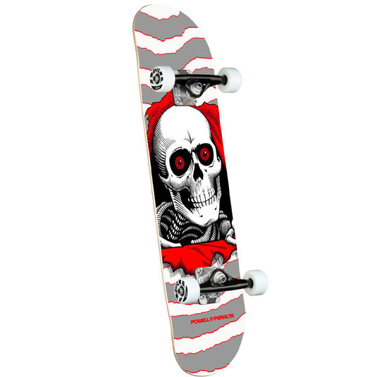Powell Peralta Ripper One Off  8.0" Complete Skateboard Silver Birch PPSP21RI24220B